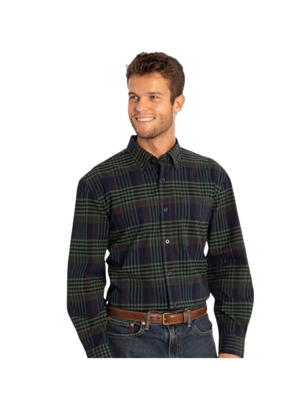 NWT Orvis Heritage Twill Classic Button Down Shirt M Tartan Plaid Cotton Preppy